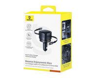 Baseus Ładowarka samochodowa 90W 2 x kabel USB-C + USB-A + USB-C - 1502064 - zdjęcie 5
